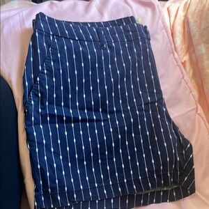 Faded Glory Blue Knee-Length Pencil Skirt